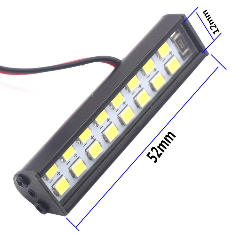 Share Goo ShareGoo 16LEDs RC Crawler Car LED Light Bar Roof Lamp Simulation Spotlight Kit 5-8.4V Compatible with Traxxas TRX-4 Trx4 Axial SCX10 90046 RC4WD D90 CC01 RC Car Crawler Truck - Image 5